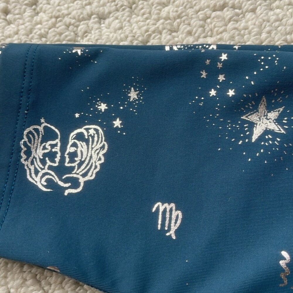 Beyond Yoga Teal Celestial Print Leggings - Picture 9 of 11